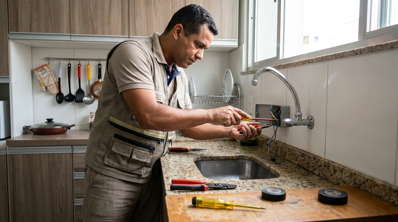 Instalação em Cozinha ou Área Gourmet em Londrina‑PR