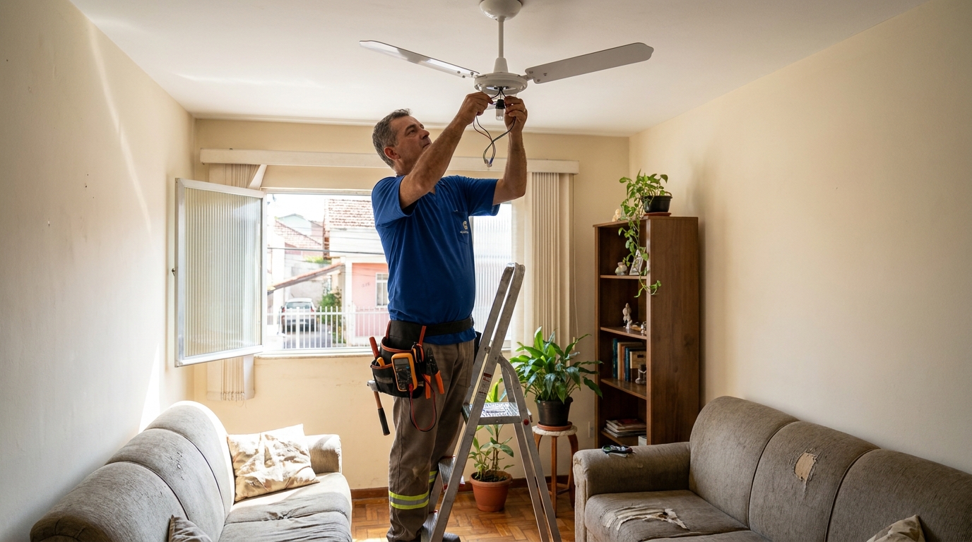 Montagem de Ventilador em Londrina‑PR