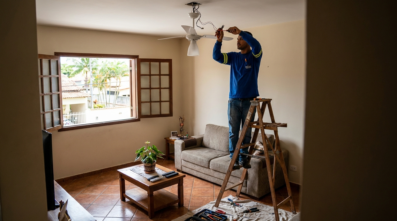 Reforço de Suporte no Teto em Londrina‑PR
